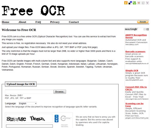 upload images free online. This Free Online OCR service provides a fast and nifty way to grab the text 