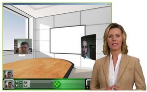 Just Meet - online virtual reality telepresence meeting room for rent