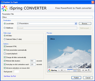 iSpring – PowerPoint to Flash converter