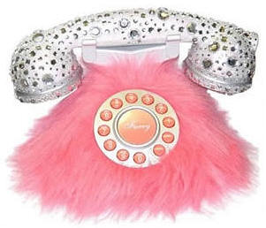 Pinkfurrhinestonephone