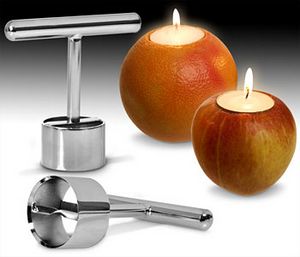 Candle Carver – Turns fruit into candles, what could go wrong
