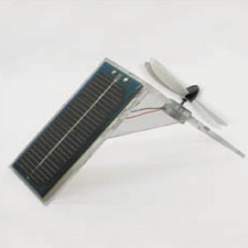 Solar powered desk fan