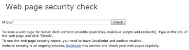 Webpagesecuritycheck