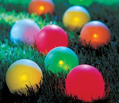 Lighted Bocce Set – Keeps the fun going after dark