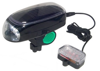 Solar Bicycle Light Kit – Be seen front and back for free