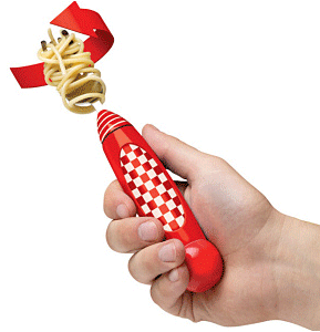 Twirling Spaghetti Fork – Bigger sauce stains through technology