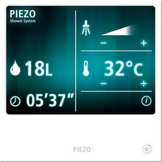 Piezo Shower – The shower that heats its own water
