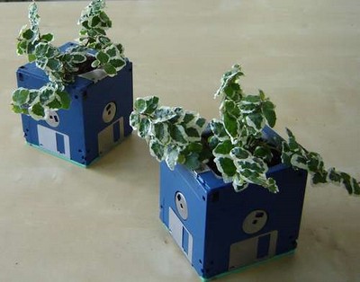 Floppy Disk Planter – 1.4MB of recycled green goodness