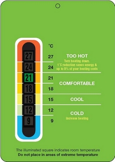 Eco room thermometer
