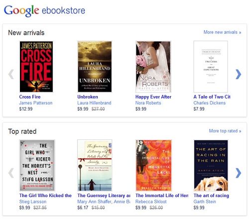 Google launches eBookstore