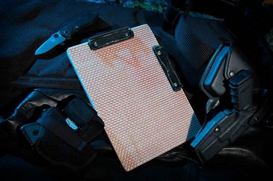 Bulletproof Clipboards protect your documents from projectiles