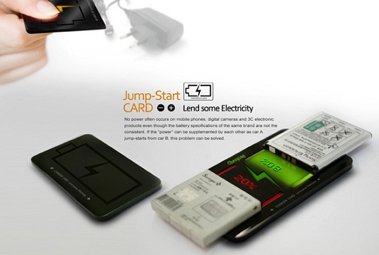 Jump-Start CARD lets you siphon power from one battery to another