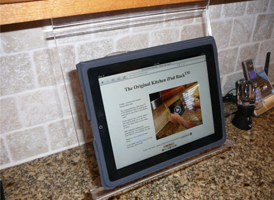 Kitchen iPad Rack is the perfect mounting system for when you’re cooking