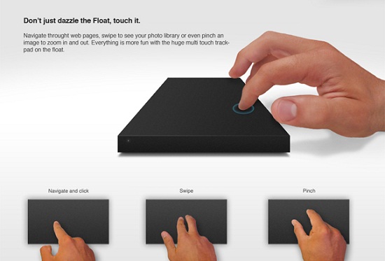 External hard drive concept is also a trackpad