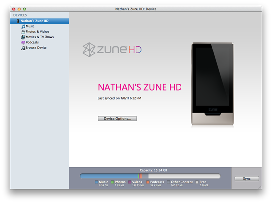 Hook your Zune to your Mac with a simple software hack