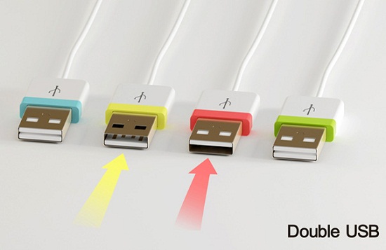 Double USB concept can be plugged in either way