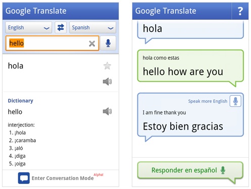 Google’s Translate app gets a conversation mode