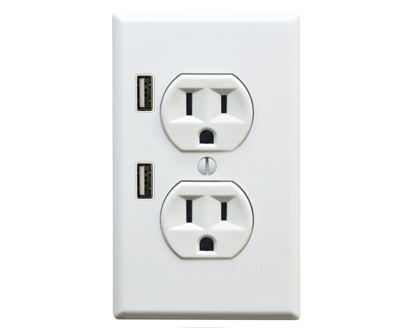 FastMac U-Socket gives you a pair of USB ports for charging gadgets