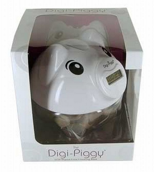 Digi Piggy counts your money as it goes in