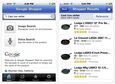Google Shopper comes to the iPhone