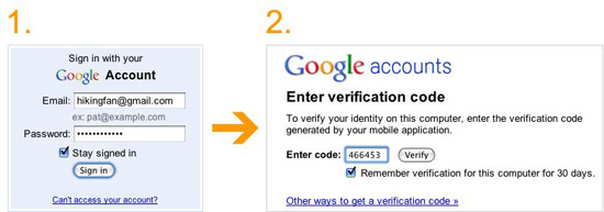 Google keeps your account secure with two-step authentication