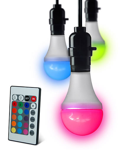 Remote Controlled Color Changing LED Bulb