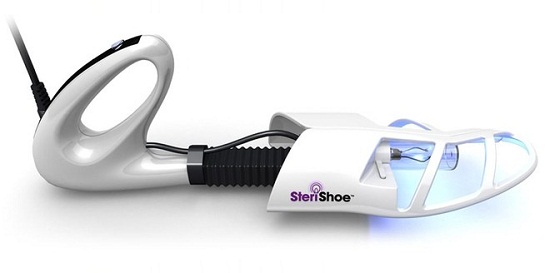 SteriShoe Sanitizer uses UV rays to combat shoe odor