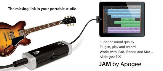 JAM Guitar Input For iPad