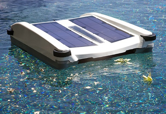 Solar Pool Skimmer cuts down on your pool maintenance