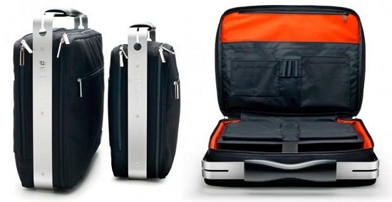 Aluminum Reinforced Laptop Bag keeps your notebook safe, without weighing a ton