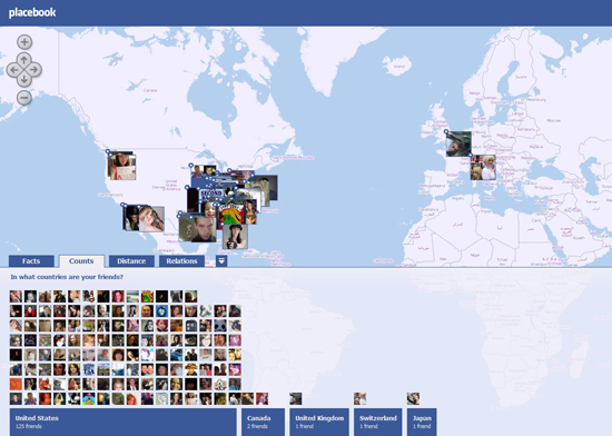 Placebook lets you see where your Facebook friends are located