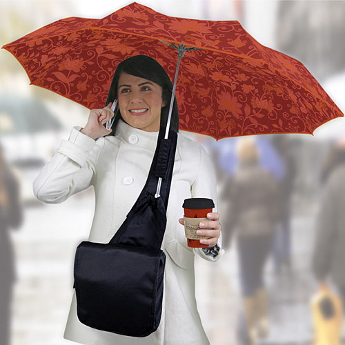The Umbrella Messenger Bag gives you a hand