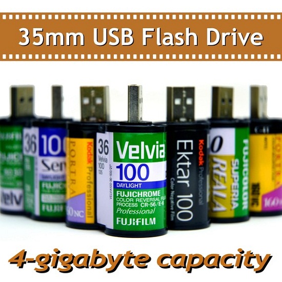 35mm USB Flash Drives won’t need to be developed before you can see your pictures