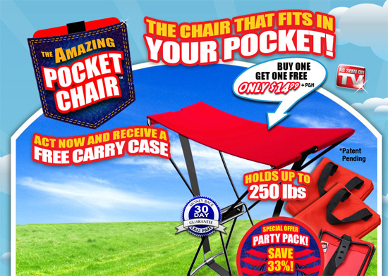 The Pocket Chair gives you a seat anywhere