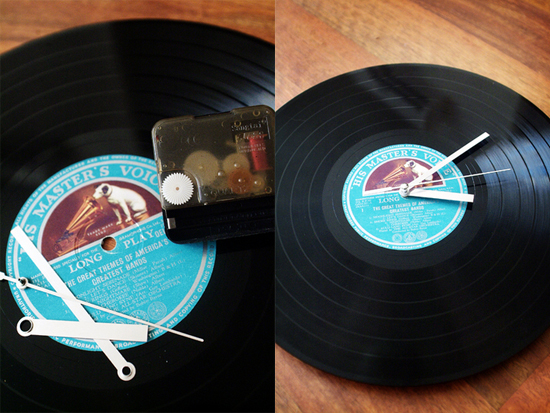 DIY clock lets you put your favorite LP on the wall
