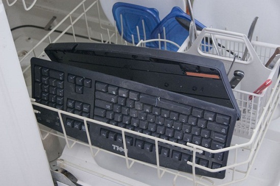 Clean your keyboard in the dishwasher