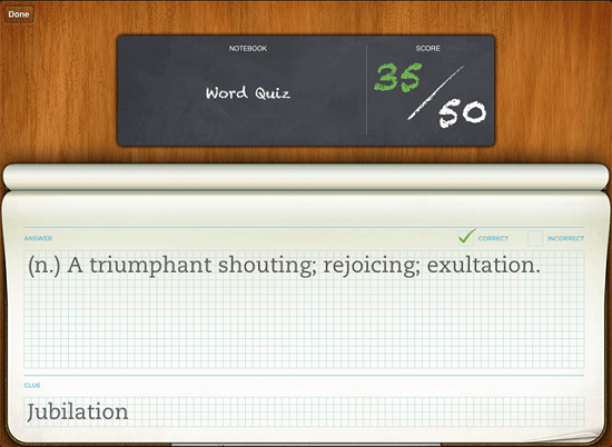 Evernote Peek turns your iPad 2 into a set of flash cards