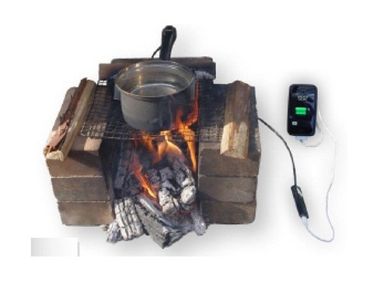 Charge your phone using a pot of boiling water