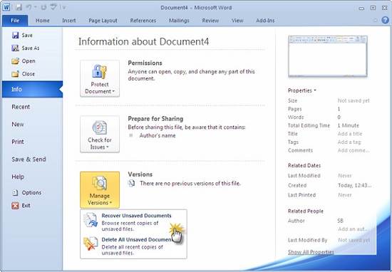 Learn how to recover seemingly lost Microsoft Word documents