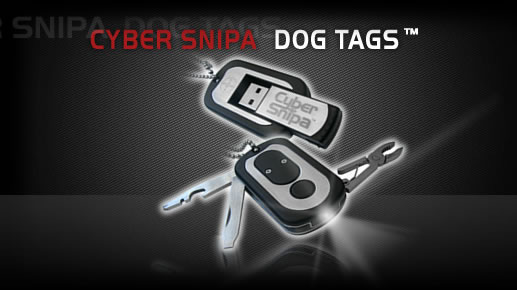 Cyber Snipa USB Dog Tags are a mini toolkit in disguise