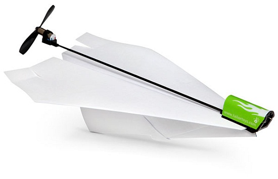 Make your paper airplanes soar with this electric conversion kit