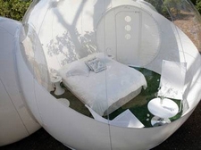 Inside Bubble Lodge