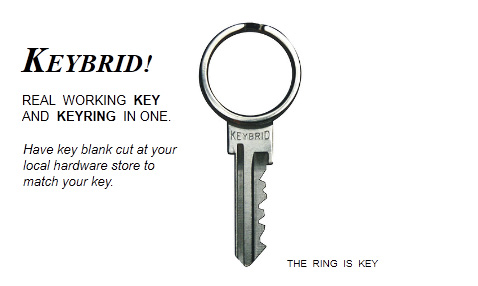 Keybrid turns your house key into a keyring