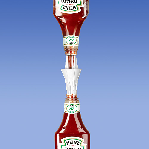 Funnel-It lets you get the most out of your old ketchup bottles