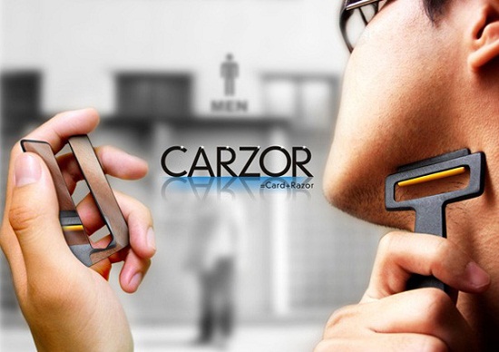 Carzor Credit Card Razor lets you shave anywhere