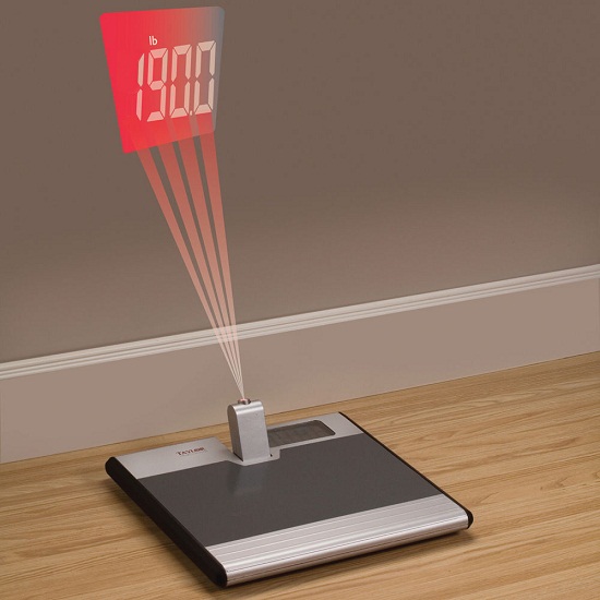 Wall Projection Scale makes your weight a little easier to read