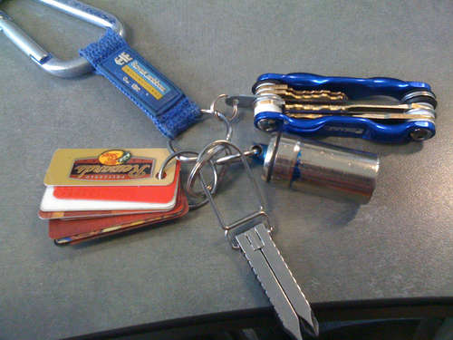 Make your own folding key chain