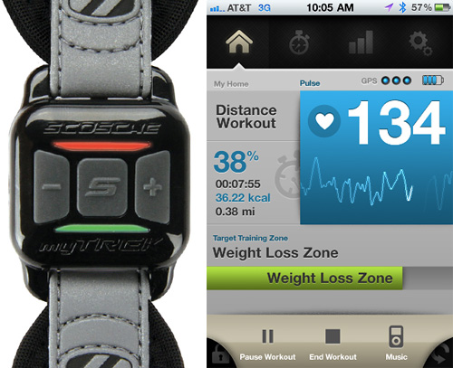 Scosche myTrek keeps track of your body during your workout