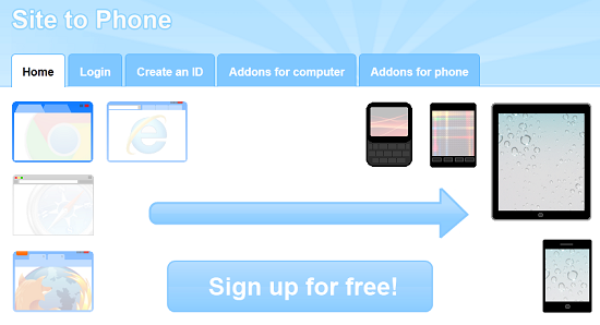 Quickly send links to your phone with Site to Phone