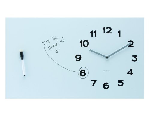 Karlsson Wall Clock Pure White Board has the best of both worlds